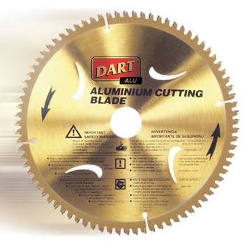 250mm x 100T x 30mm bore Gold TCT Aluminium/Plastic Saw Blade